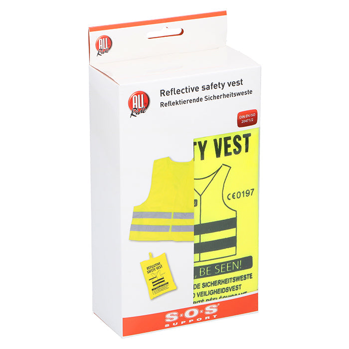 Allride SOS Support, Säkerhetsväst gul, reflekterande, (3)