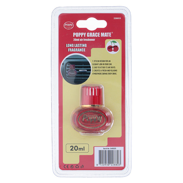 Poppy mini luftfräschare Cherry, 20 ml.