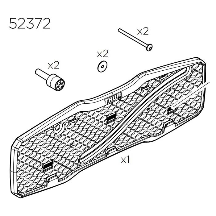 Thule nummerplåtshållare (951 52372)