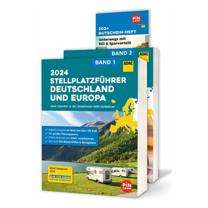 ADAC Stellplatzführer 2024-2025 Tyskland och Europa