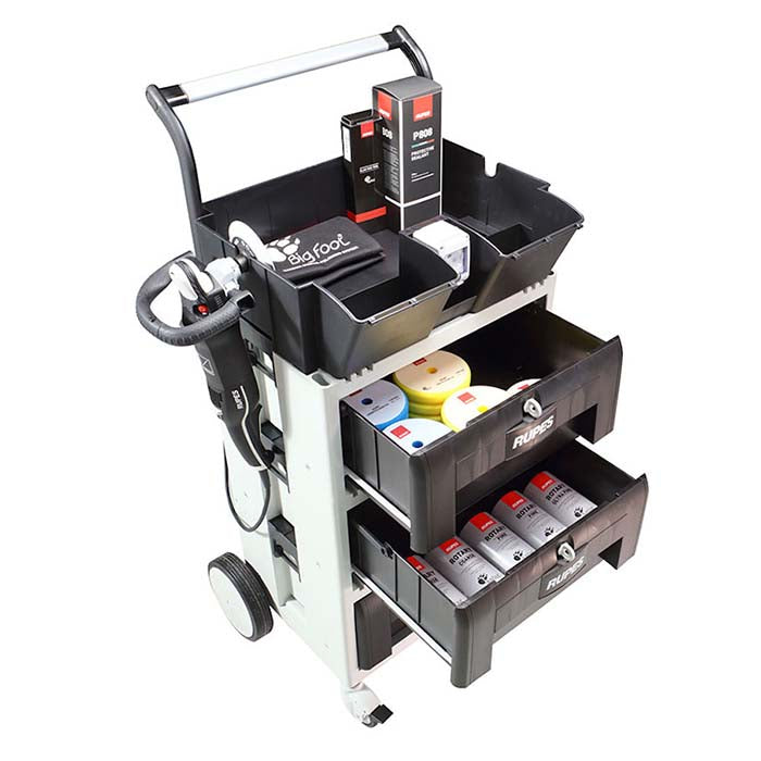 Rupes Poleringsvagn - Polishing trolley with 3 drawes and (4)