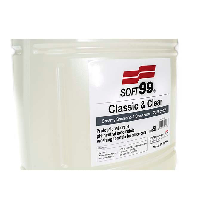 Soft99 Classic & Clear - Creamy Shampoo & Snow Foam 5L (3)
