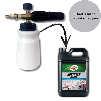 Skumlans inkl. Nilfisk-adapter + gratis Turtle Wax högtrycksschampo 4 liter