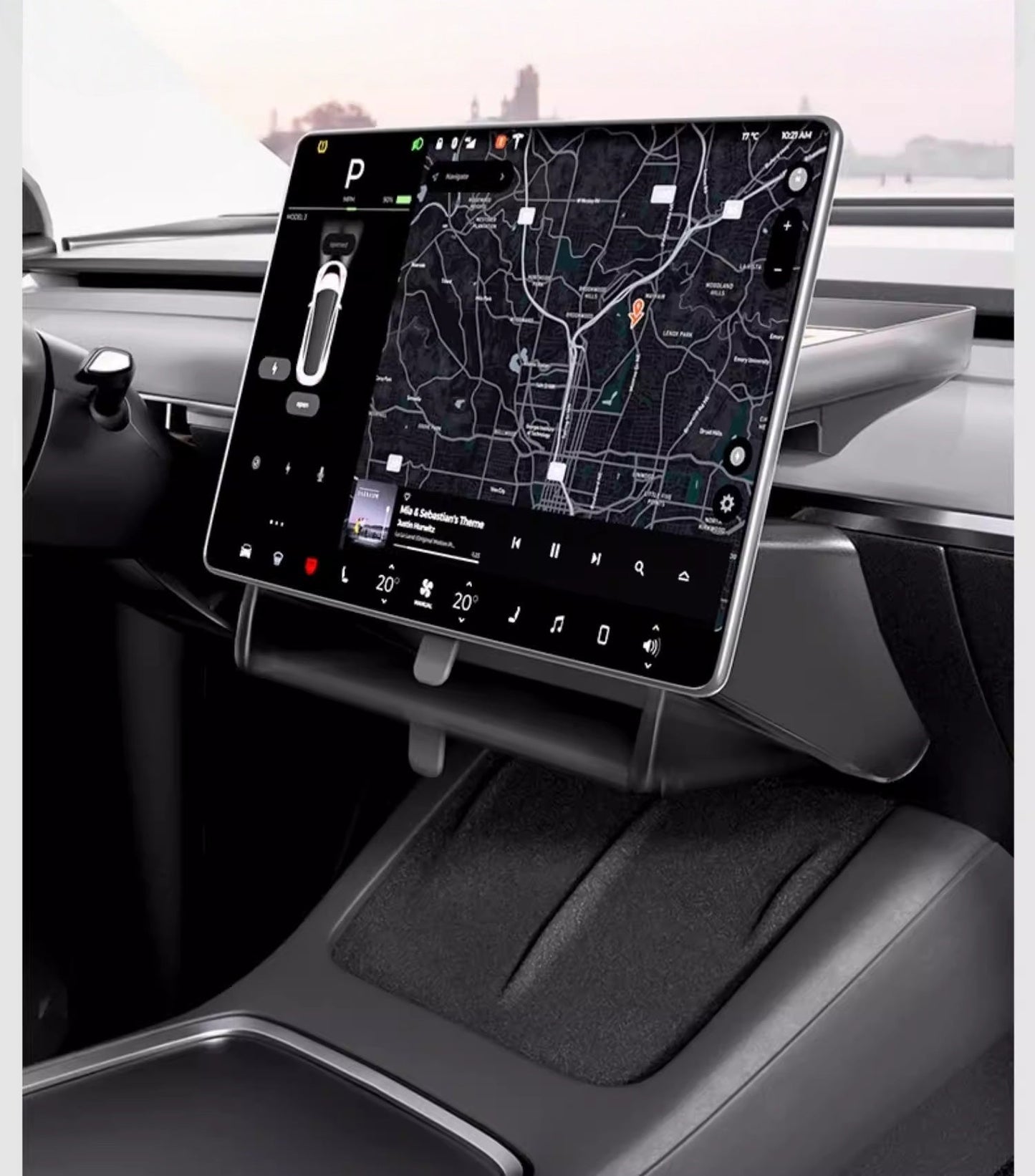 Förvaringsbricka under skärmen: Tesla Model 3 Highland & Model Y Juniper