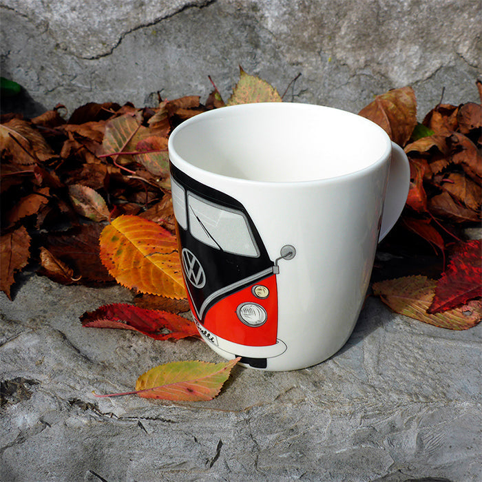 Mugg, VW T1 buss "classic", röd/svart (4)