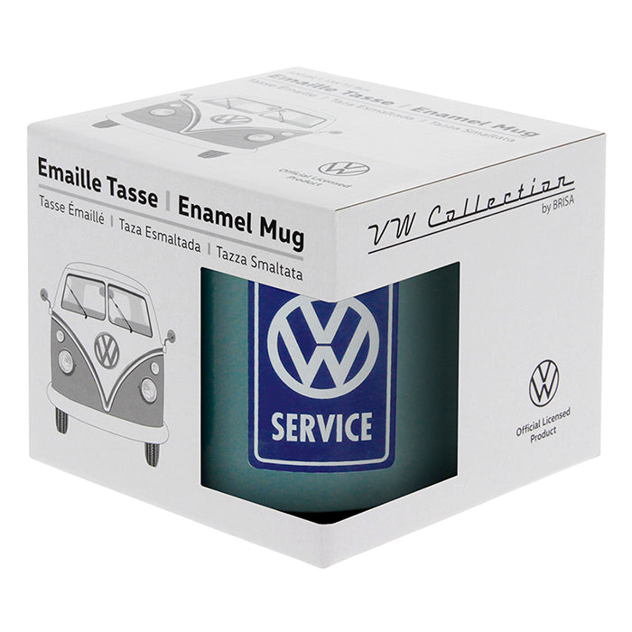 Emaljmugg, VW T1 buss "VW service" (4)
