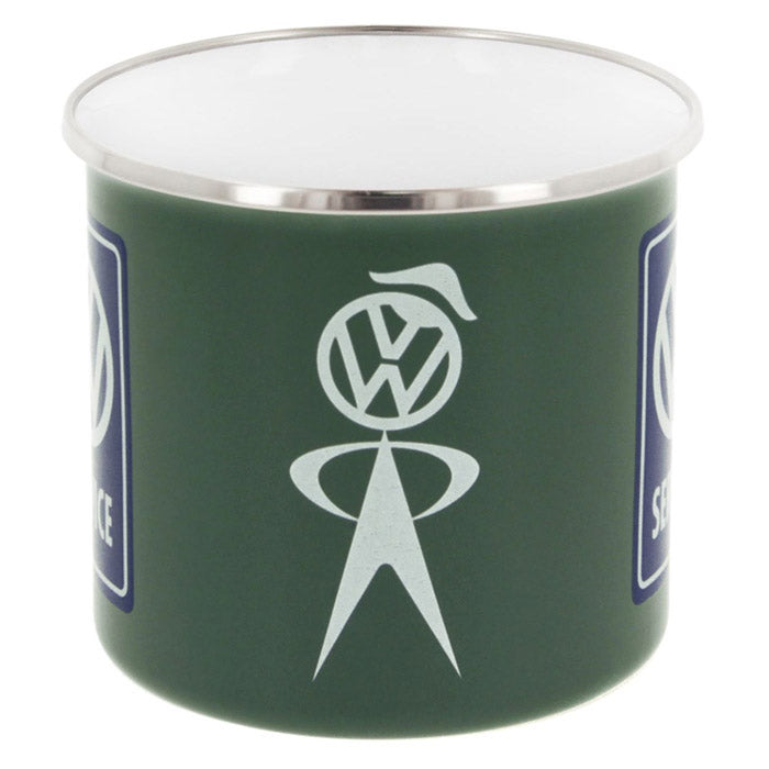 Emaljmugg, VW T1 buss "VW service" (2)