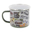 Emaljmugg, VW T1 buss "STAMPS" 500 ml