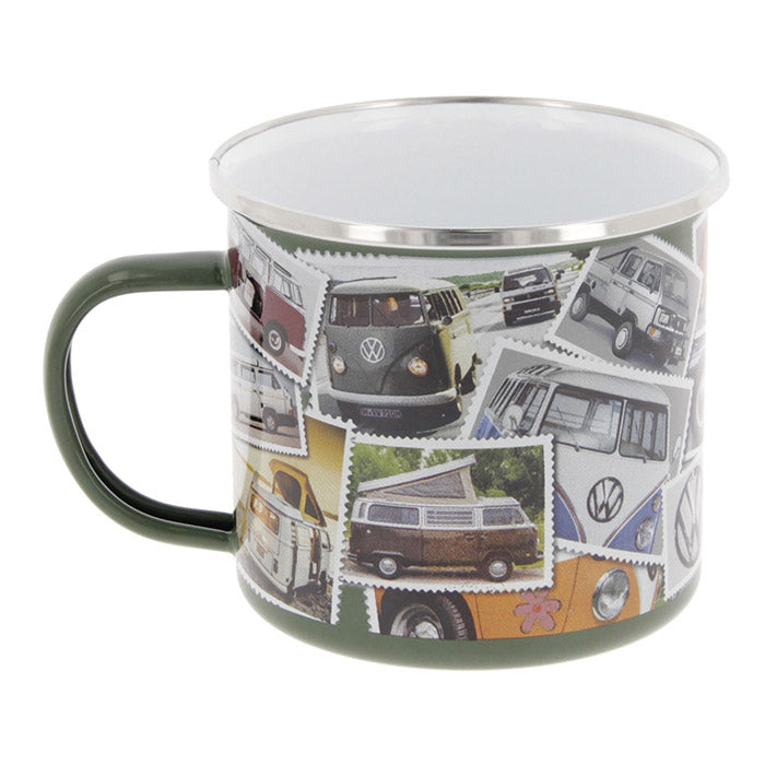 Emaljmugg, VW T1 buss "STAMPS" 500 ml