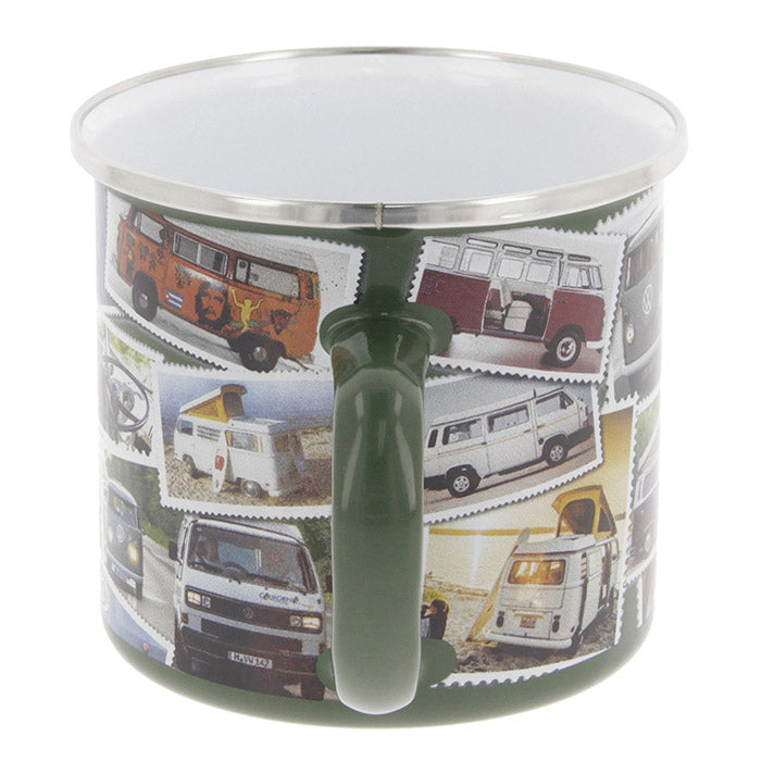 Emaljmugg, VW T1 buss "STAMPS" 500 ml (5)