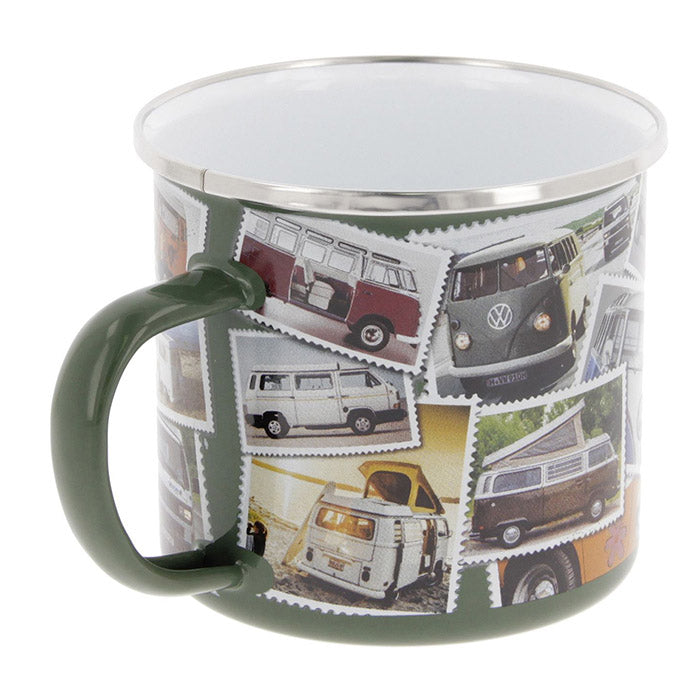 Emaljmugg, VW T1 buss "STAMPS" 500 ml (6)