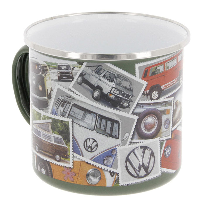 Emaljmugg, VW T1 buss "STAMPS" 500 ml (7)
