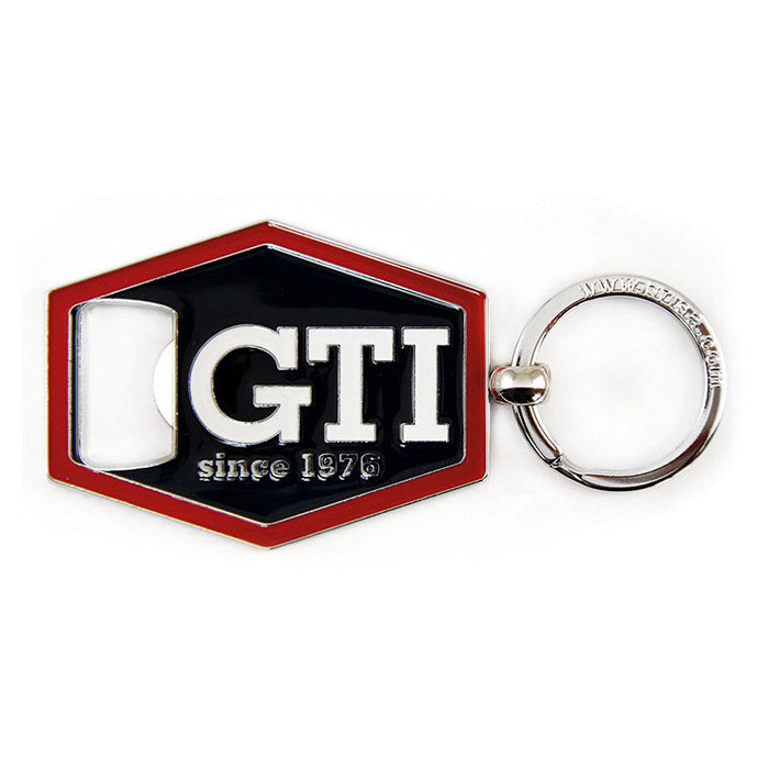 VW GTI nyckelring sexkantig m. flasköppnare, svart