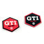 VW GTI gummimagnet, flerfärgad, 2 st.