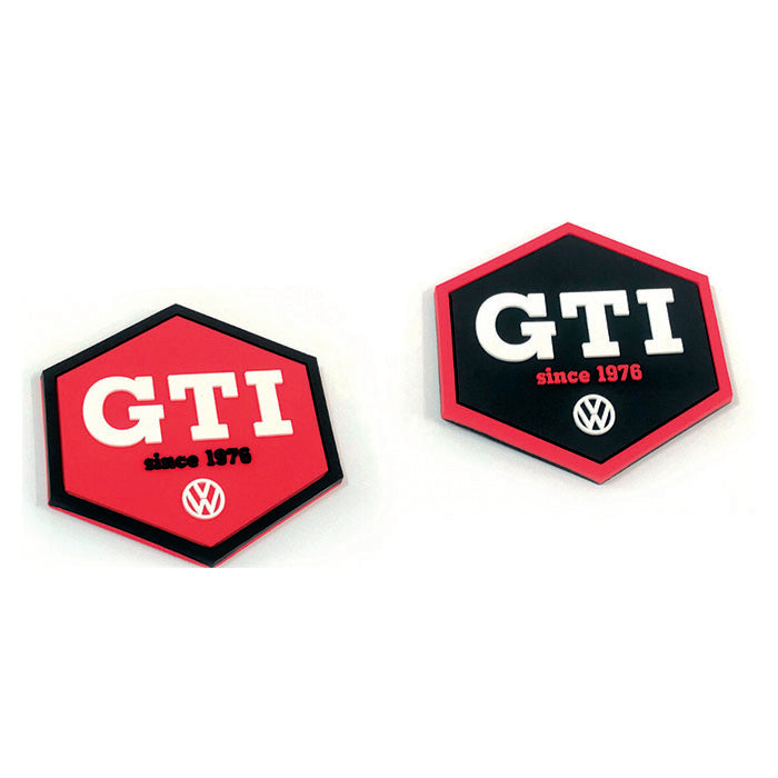 VW GTI gummimagnet, flerfärgad, 2 st.