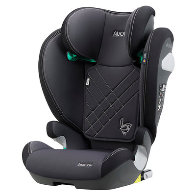 Avova Sora-Fix Bilbarnstol R129 100-150cm Grå/svart