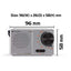 Caliber Bärbar FM Fickradio (HPG311R) (4)