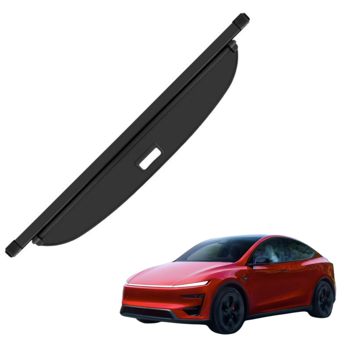 Premium Hatthylla till Tesla Model Y (2020-2024): Bagageutrymmesskydd (2)