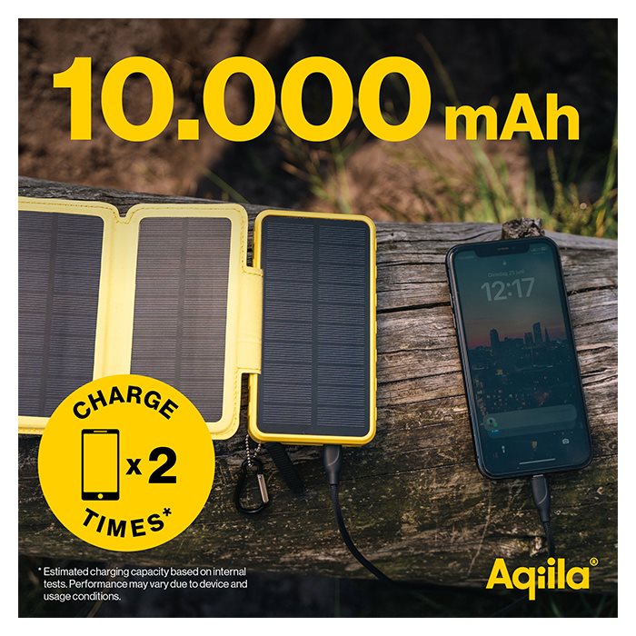 Aqiila PowerBird BS10 | Solcellspowerbank för äventyr (8)