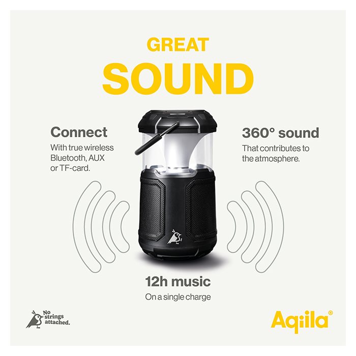 Aqiila Soundbird B10 | 3-i-1 Lampa, Högtalare & Powerbank (4)