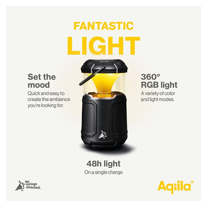 Aqiila Soundbird B10 | 3-i-1 Lampa, Högtalare & Powerbank (5)