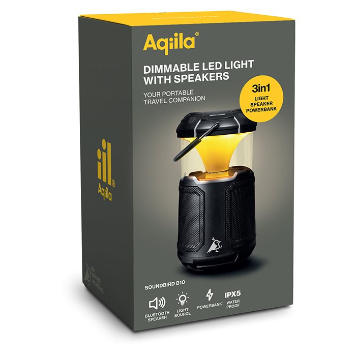 Aqiila Soundbird B10 | 3-i-1 Lampa, Högtalare & Powerbank (3)