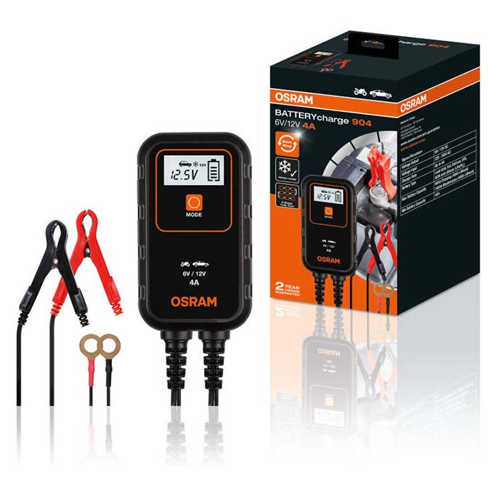 Osram Batteriladdare 4A, 1,5m kabel (7)