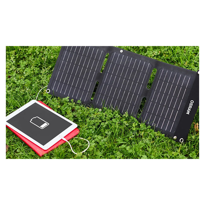 Osram 20W Solpanelsladdare (USB-C/A) (9)
