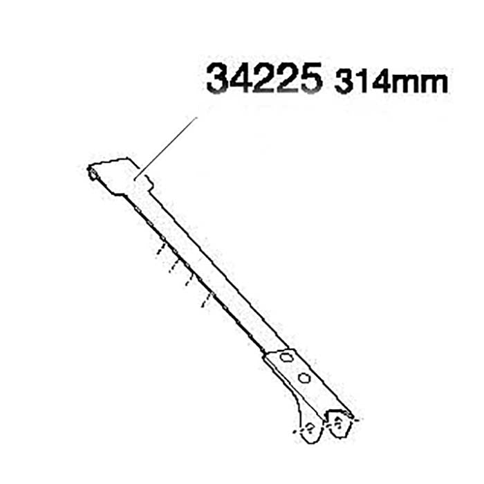 Thule övre krok 314 mm