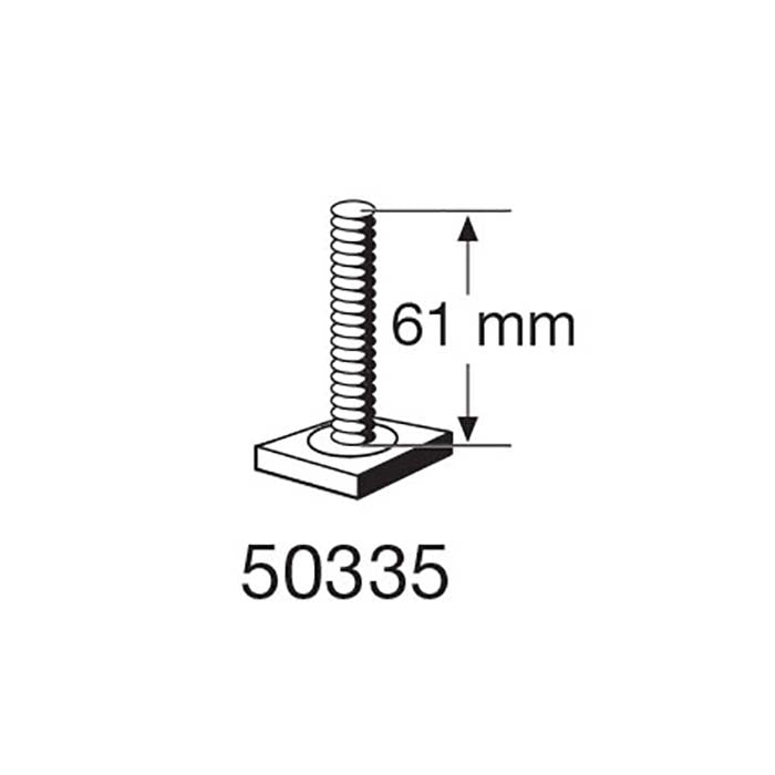 Thule T-SPÅR skruv M6X61 - 20X20MM Fyrkant