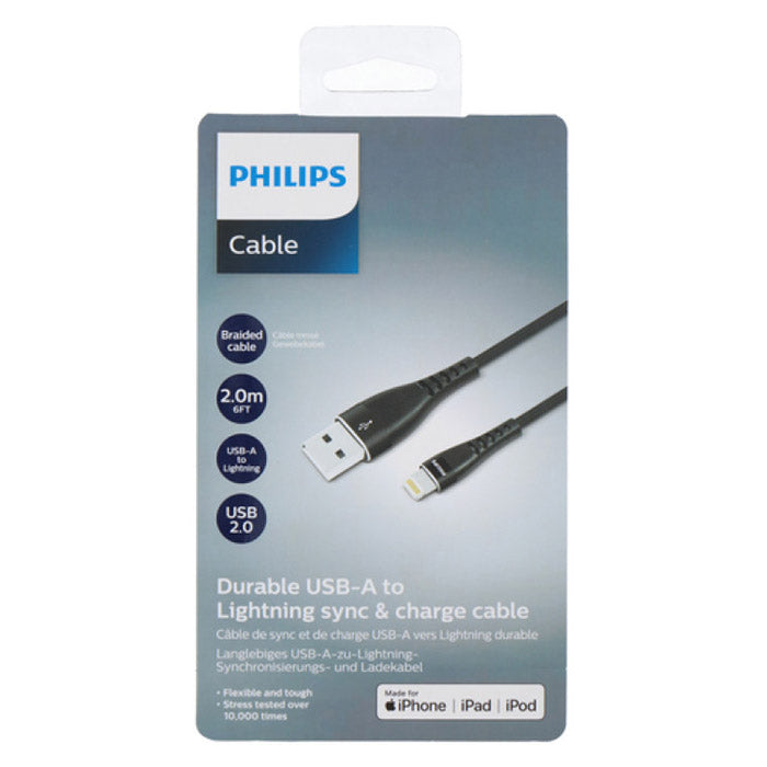 Philips USB-kabel 2 meter USB-A till Lightning (6)