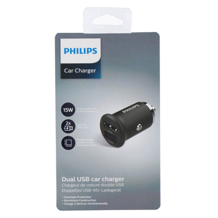 Philips USB-laddare för cigarettändare 2 x USB-A 15W (2)