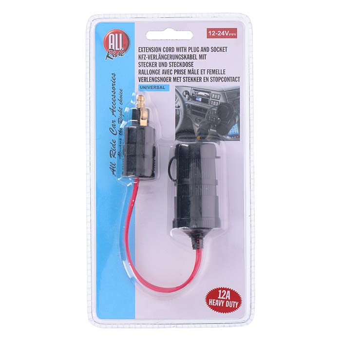 Allride Cigarettändaradapter till DIN-kontakt, 12V-24V,