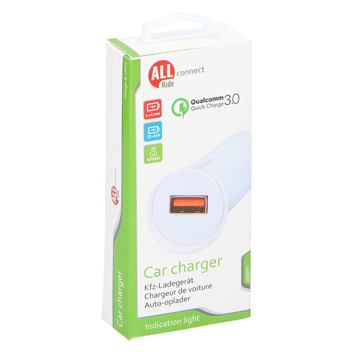 Allride USB-uttag för cigarettändare - fast charge (2)