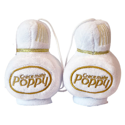 Poppy Plush vit 8x7cm. 2 st.