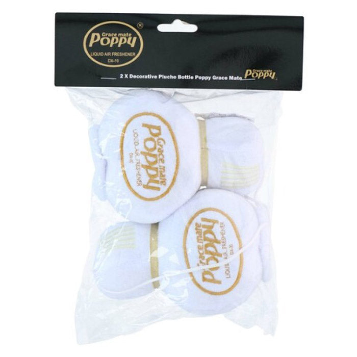 Poppy Plush vit 8x7cm. 2 st. (2)