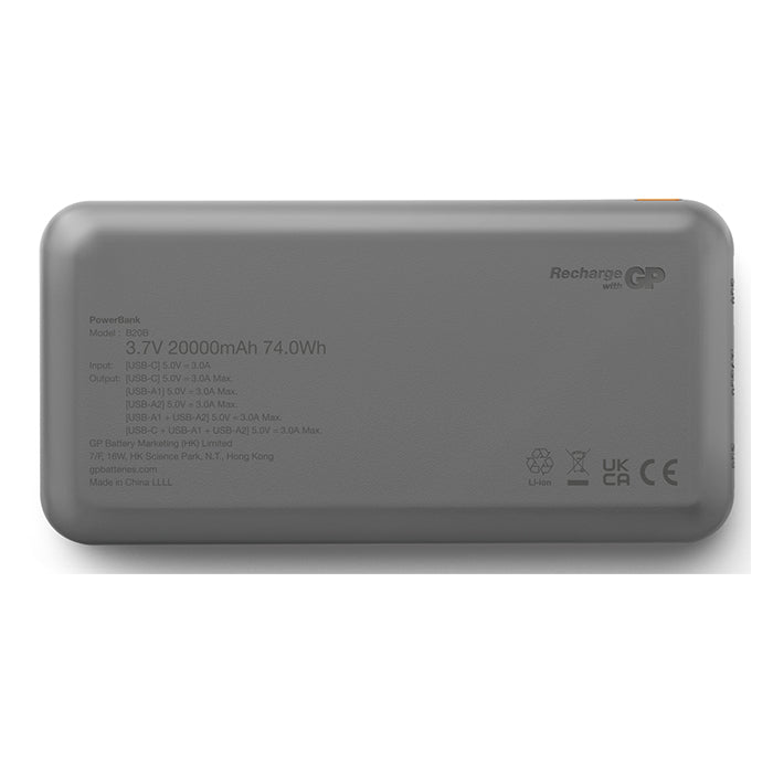 GP Plus Series Powerbank 20000 mAh USB-A + USB-C (3)