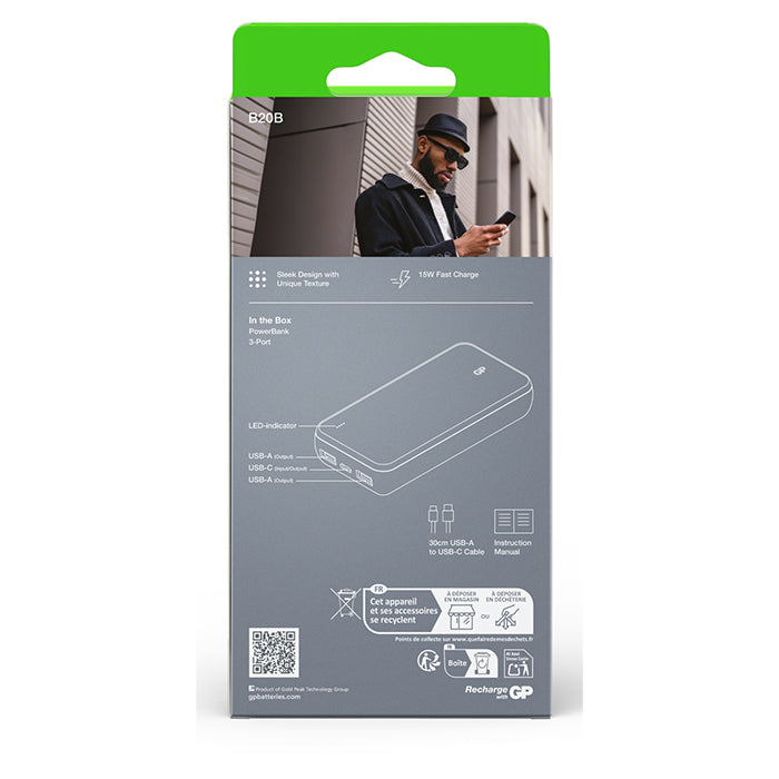GP Plus Series Powerbank 20000 mAh USB-A + USB-C (6)