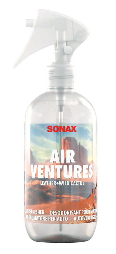 SONAX AirVentures Doftfräschare för bil - Leather+Wild Cactus - 300ml