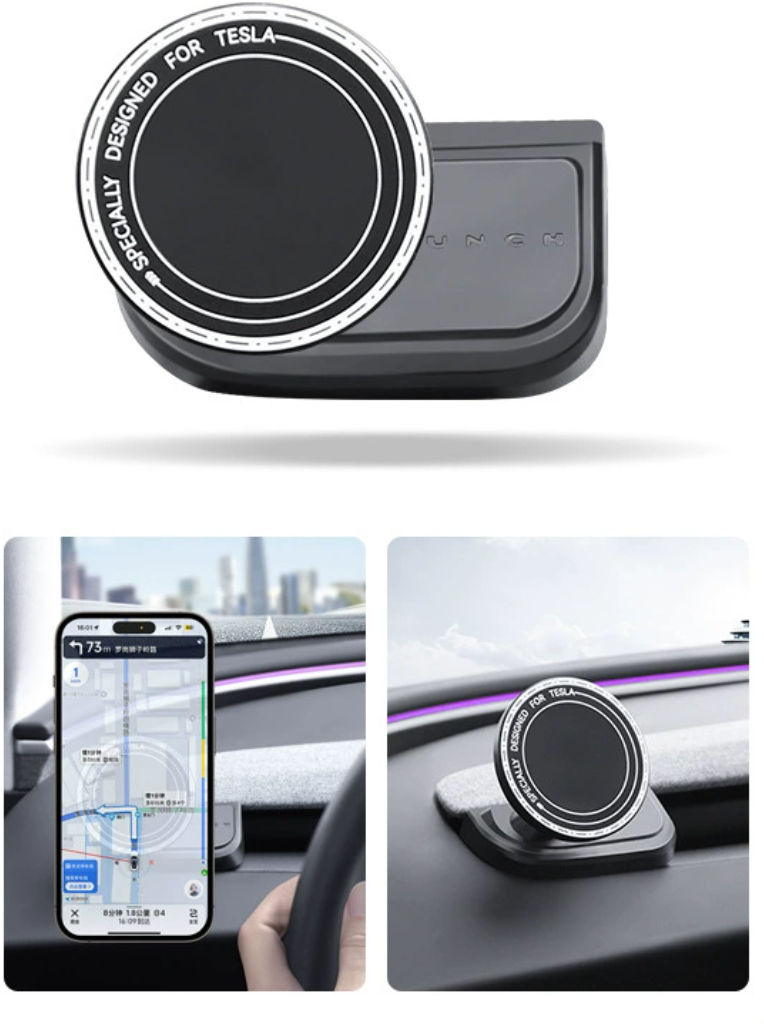Instrumentbrädehållare för telefon: Tesla Model 3 Highland & Model Y Juniper (4)