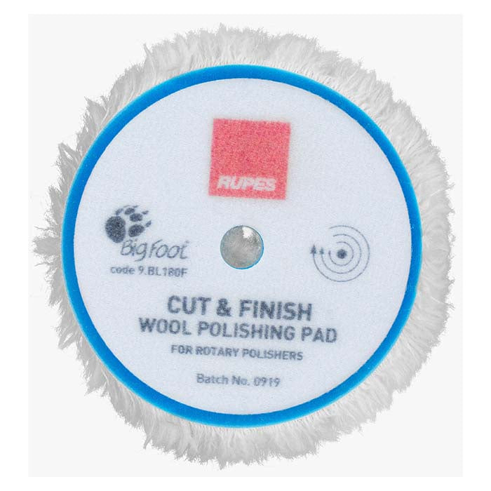 Rupes Polerskiva - Rotary Ø:200 mm ullpad, cut & finish Ø:165mm, 1 st.