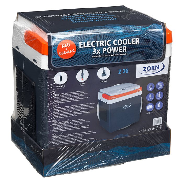 ZORN 25L elektrisk kylbox 12/230V och USB (10)