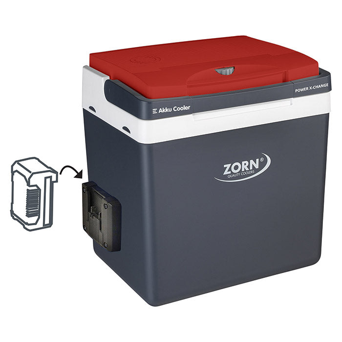 ZORN 26L elektrisk kylbox 12/230V + Batterianslutning 18V (4)
