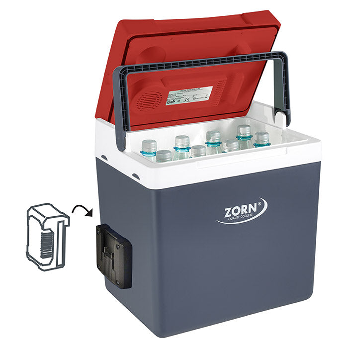 ZORN 26L elektrisk kylbox 12/230V + Batterianslutning 18V (3)