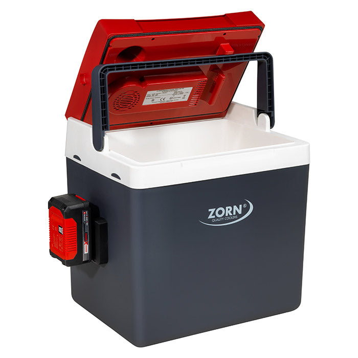 ZORN 26L elektrisk kylbox 12/230V + Batterianslutning 18V (6)