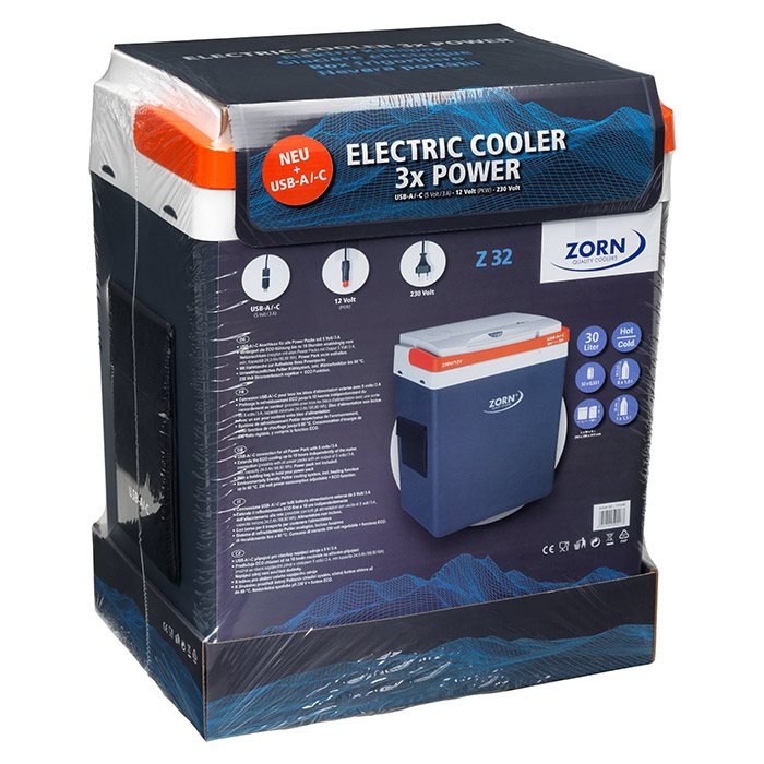 ZORN 30L elektrisk kylbox 12/230V och USB-anslutning (8)