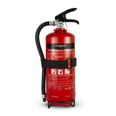 Housegard brandsläckare pulver 2 kg. med fäste