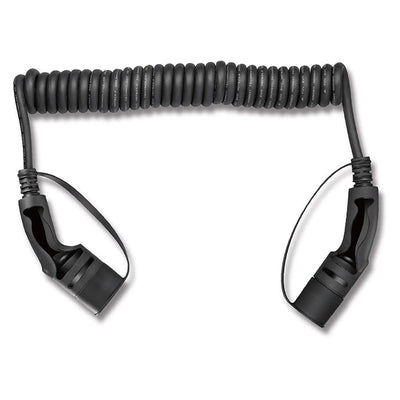 Spiralladdkabel för elbil – Typ 2, 32A, 3-fas, 5 meter (upp till 22 kW)