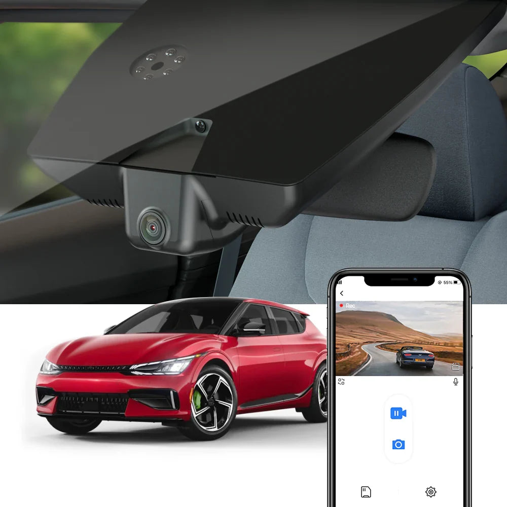 FITCAMX Dashcam till 2022-2025 Kia EV6 / Kia EV6 GT