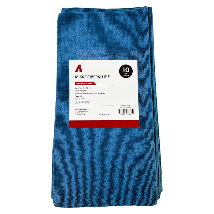 Avant Mikrofiberduk, 40x40cm, 330gsm, 10 st Blå (4)